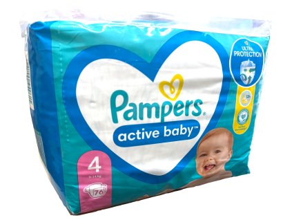 109591 1 pampers active baby 4 maxi 9 14 kg 76 ks