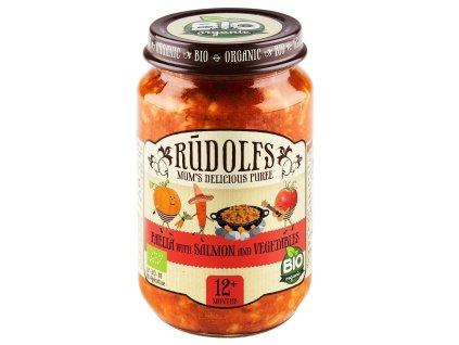 114019 rudolfs bio paella s lososem a zeleninou 190 g