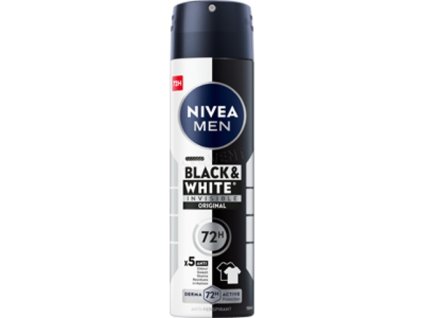 115396 nivea men black white invisible original sprej antiperspirant 150ml