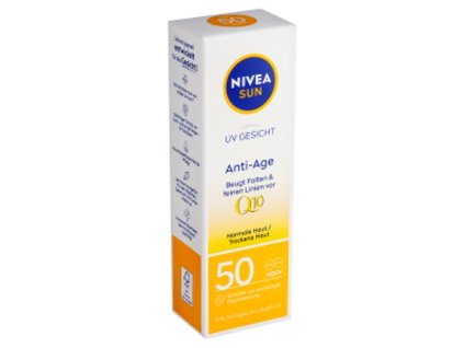 118294 nivea sun anti age q10 spf 50 opalovaci krem 50 ml