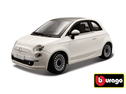77234 bburago 1 24 fiat 500 2007 white