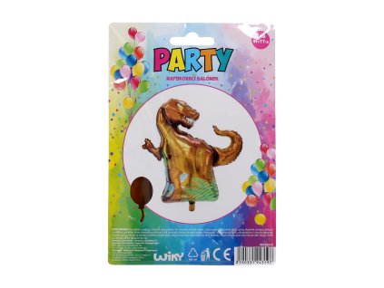 96787 balonek nafukovaci tvar dinosaurus 91x77 cm