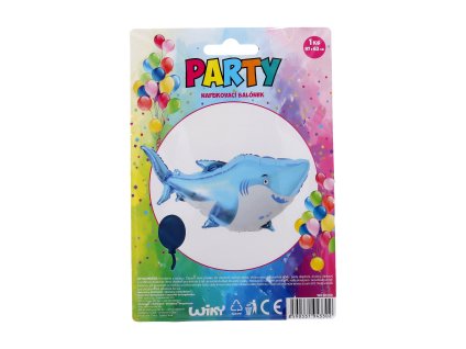 96793 balonek nafukovaci tvar zralok 63x97 cm