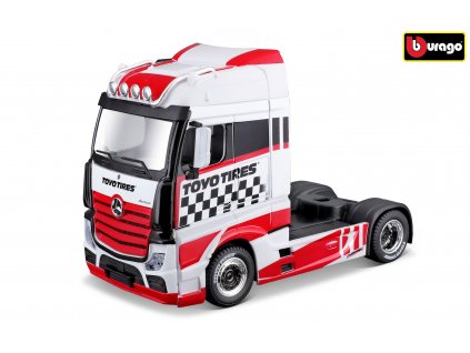 75047 bburago 1 43 mb actros gigaspace red white
