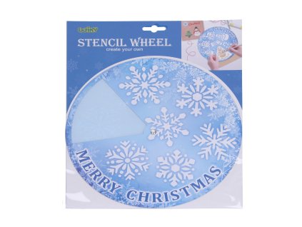 106393 dekorace sablona kolo na snih 31 2x25 5 cm vanoce