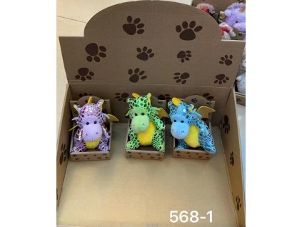 95968 drak plysovy trpytivy 13 cm