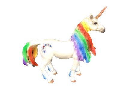 116653 e figurka jednorozec s duhovou hrivou 13 cm