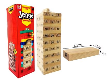 118636 vez drevena s cisly 54 dilku 6 3x6 3x20 cm cesky obal