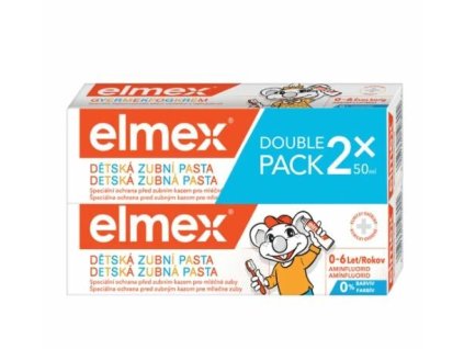 122593 1 elmex detska zubni pasta 0 6 let duopack 2x50 ml