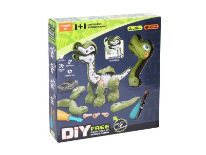 101244 dinosaurus s kostrou sroubovaci zeleny