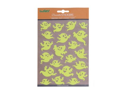 106378 nalepky svitici ve tme 25x14 4 cm duch halloween