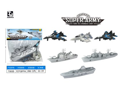 116383 vojenska sada lode a letadla set