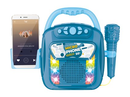 128515 hudebni box s mikrofonem a bluetooth 28 cm