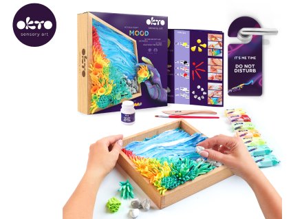 122410 okto 3d obraz modelovaci set motiv klidny ocean 21x21 cm