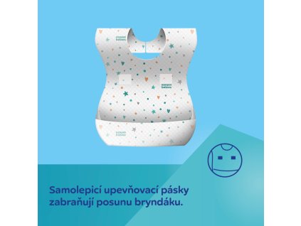 canpol babies podbradník vodeodolný jednorazový s vreckom 10ks