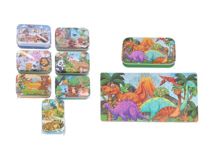 109087 puzzle 60 ks v plechove krabicce