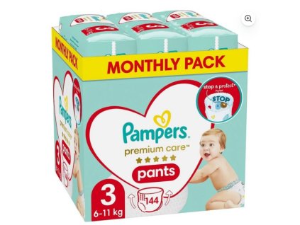 131674 pampers premium pants 3 midi 6 11 kg 144 ks mesicni baleni