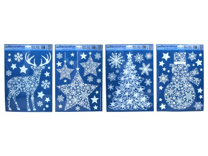 78719 dekorace okenni 41x29 cm vanoce