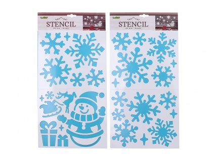 78701 dekorace sablony na snih 47 5x24 5 cm vanoce