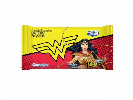 COTTONINO JUSTICE LEAGUE WONDER WOMAN Wet Wipes Pocket (15ks) 36ks