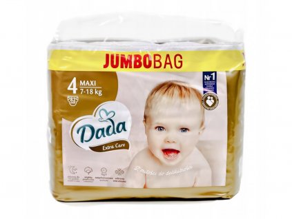 7620 dada extra care zlate veľkosť 4 maxi jumbo bag 7 18kg 82plen www babatko cz