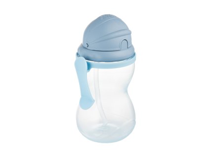 canpol babies fľaša športová so slamkou 370ml modra