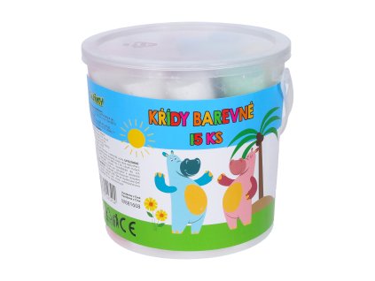 69677 kridy chodnikove barevne 15 ks