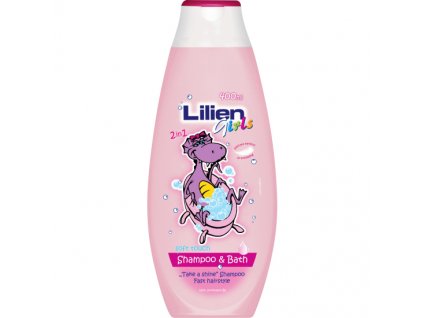 850041 lilien kids girls 2v1 detsky sampon pena pre dievčata 400 ml