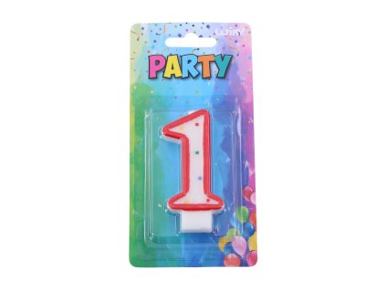 72017 party svicka cislo 1 cervena