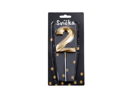 71438 party svicka cislo 2 zlata