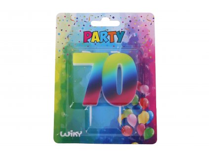 71000 party svicka cislo 70 duha