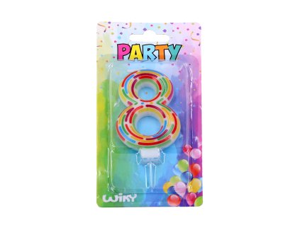 71480 party svicka cislo 8 carky