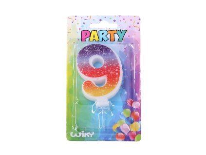 71522 party svicka cislo 9 hvezdy