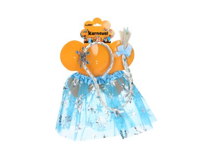 79748 set karneval princezna modra sukynka s celenkou