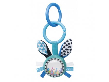 Canpol babies Šustící plyšová hračka s chrastítkem ZIG ZAG králík modrá