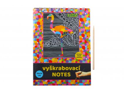 70145 vyskrabovaci notes 10x14cm 10 listu