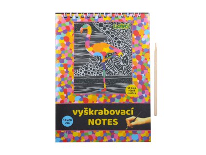 70148 vyskrabovaci notes 14x20cm 10 listu