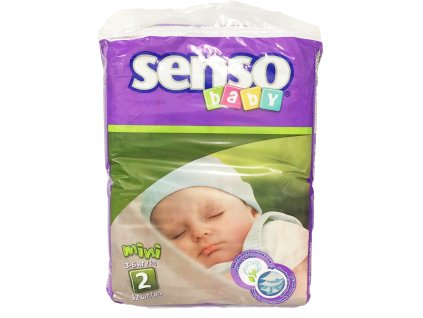 Pleny SENSO BABY 2, 3-6kg,v balení 52ks