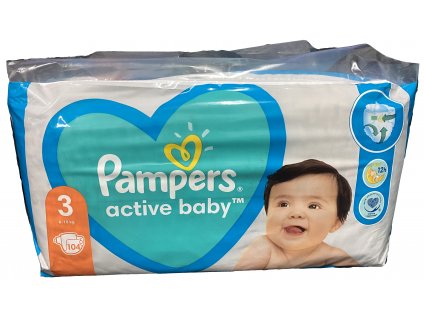 6692 pampers active baby 3 midi 6 10 kg 104 ks