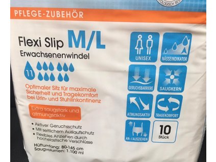 Absorpční kalhotky Nappy prodyšné zapínací M/L 80-145 cm 10 ks