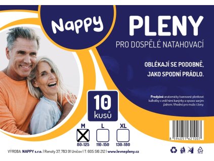 Inkontinenční kalhotky navlékací M 10 ks, bílé