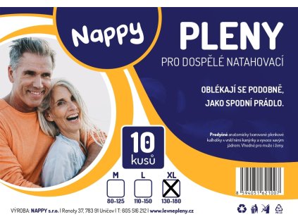 Inkontinenční kalhotky navlékací XL 10 ks, bílé