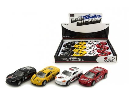 5232 teddies auto kov plast 8 5cm na spätné natiahnutie