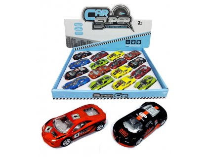 6291 teddies auto kov plast car super 8 5cm na spätné natiahnutie