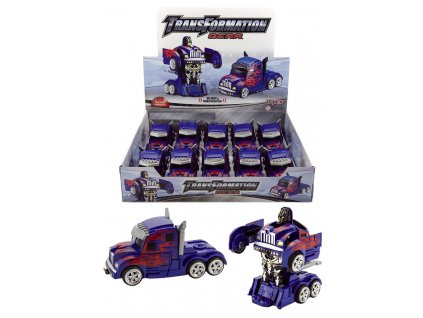 6303 teddies auto robot kamión transformer 14cm na zotrvacnik