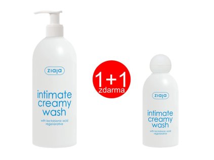 Sada intima krémová intimní hygiena regenerační s kyselinou laktobionovou 500ml + 200ml