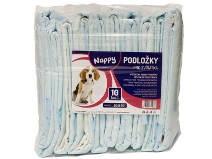 Nappy podložky pro zvířátka 60x60 cm 10 ks