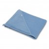 90713 detska frote osuska s kapuci new baby comfortably 100x100 cm blue