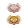 109846 canpol babies dudlik silikonovy symetricky light touch gold 6 18m 2ks ruzovy