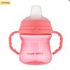 121510 canpol babies hrnecek se silikonovym pitkem firstcup 150ml ruzovy